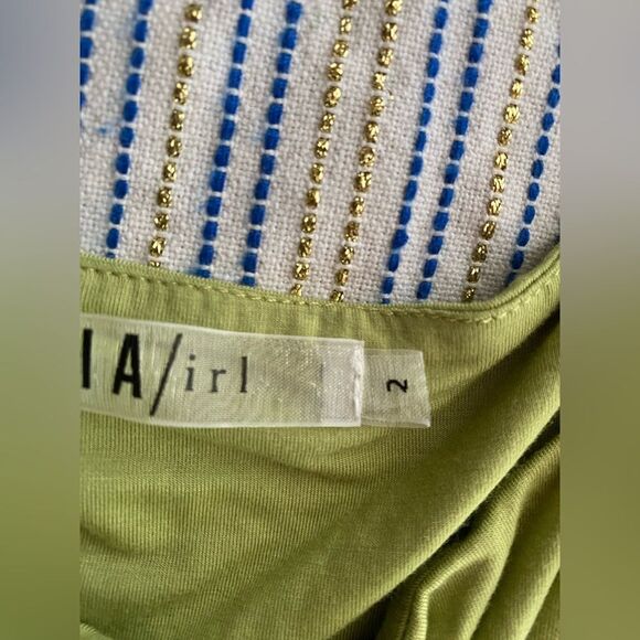 GIA IRL Plus Green Cutout Maxi Dress Womens Sz 2 18/20 Sleeveless NWT - Picture 14 of 17